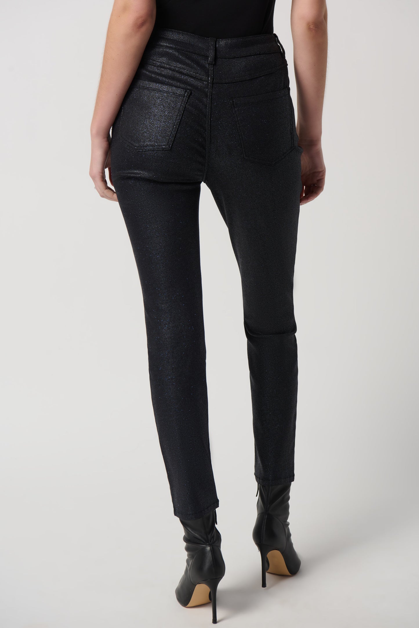 Sparkly Foiled Classic Slim-Fit Jeans